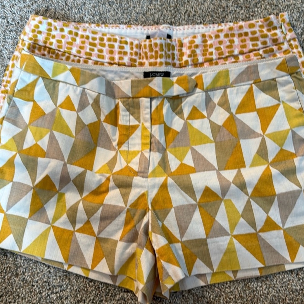 JCrew Womens City Fit Cotton Shorts 2 pairs Size 6